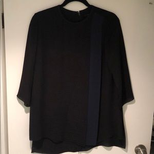 COS Black and Blue Top